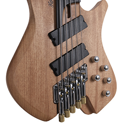 KOZMOS KHB-HFLB5-NT 5 Telli Perdesiz Headless Bas Gitar